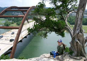 Overlooking the 360 Bridge and Lakie Austin